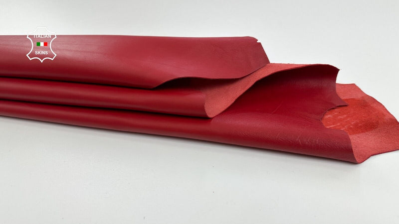 RED Soft Italian Lambskin Sheep leather hide skins bookbinding 4+sqf 0.8mm C2820