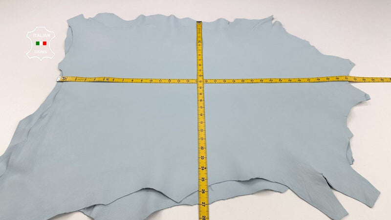 BABY BLUE NAKED Soft Italian Lambskin leather hide 2 skins 12sqf 0.9mm #C2310