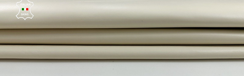 IVORY Italian Lambskin Sheep Lamb leather hides Bookbinding 6sqf 0.8mm #C2272