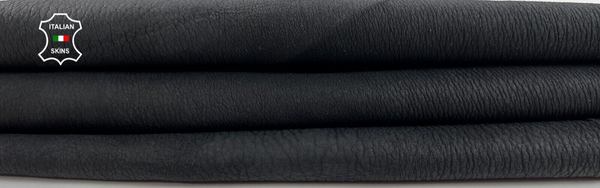 ANTHRACITE NUBUCK VEGETABLE TAN Stretch Lambskin leather hides 5sqf 0.7mm #C1292