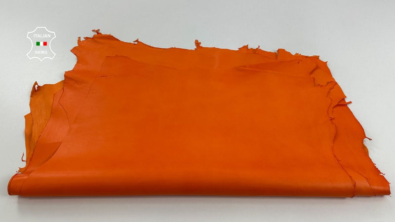 ORANGE Soft Italian Lamb Sheep leather Bookbinding 3 skins 15+sqf 0.8mm #C2821