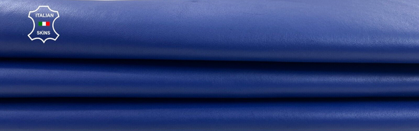 BLUE Thick Italian Lambskin Sheep Lamb leather hides skins 8sqf 1.3mm #C1420