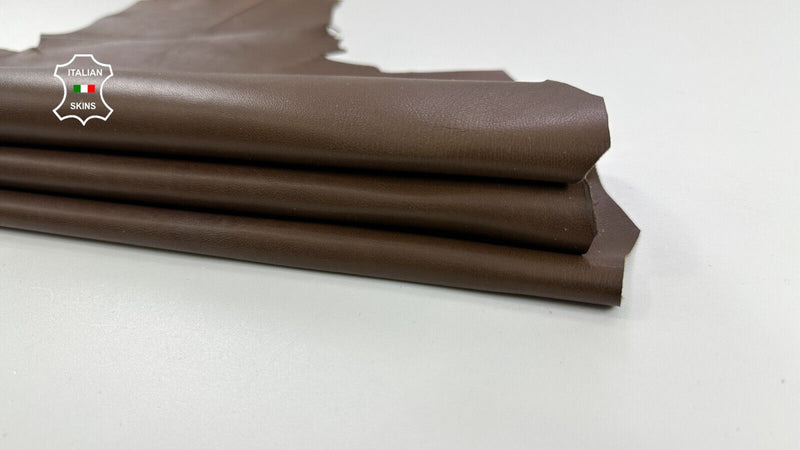 BROWN Soft Italian Lambskin Sheep leather  hides Bookbinding 4+sqf 0.7mm #C2737