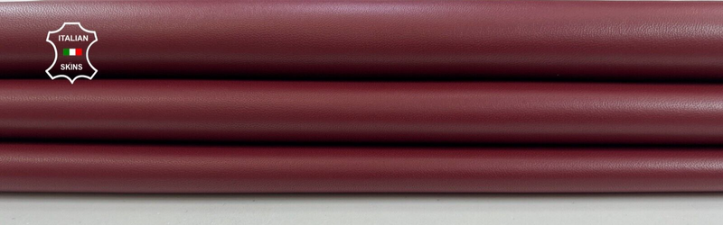 WINE BORDEAUX Soft Italian Lambskin Sheep Lamb leather hides 5sqf 0.7mm C1985