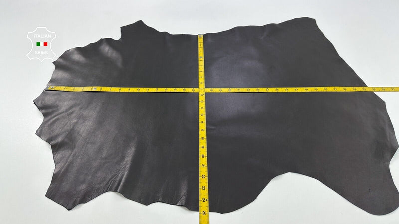 JET BLACK Soft Lambskin Sheep leather hides skins Bookbinding 6sqf 0.9mm #C2868