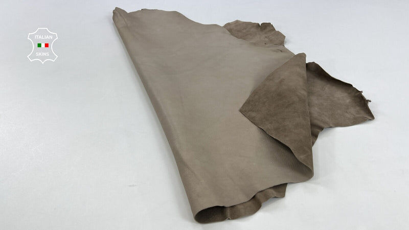 WALNUT BEIGE SUEDE Thick Soft Italian Goatskin leather hides 5sqf 1.2mm #C1728