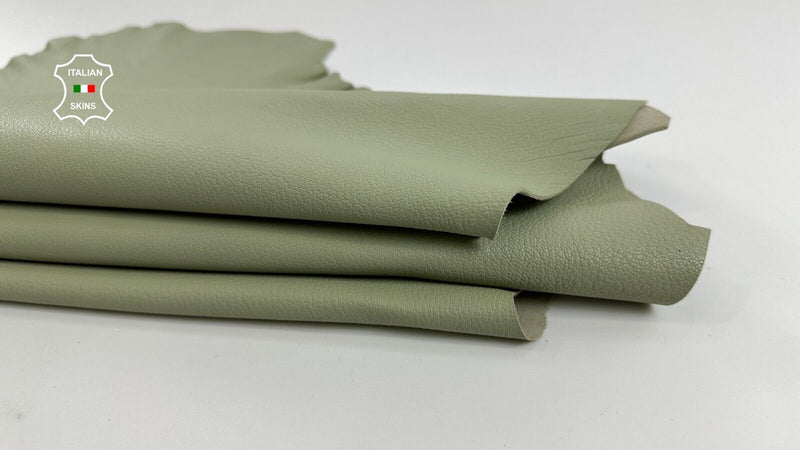 SAGE GREEN ROUGH Thick Soft Italian Goatskin leather skin hides 5sqf 1.1mm C2933