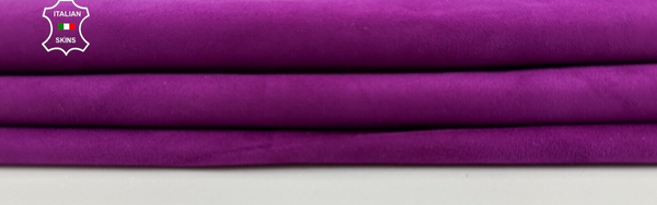 ORCHID PURPLE SUEDE Soft Italian Lambskin Sheep leather hides 4+sqf 0.8mm #C2162