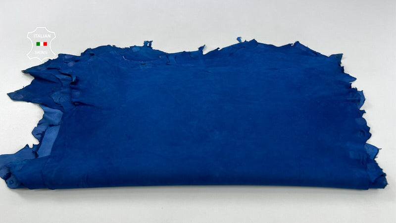 BLUE SUEDE Soft Italian Lambskin Sheep leather 3 skins total 15sqf 0.9mm C1788