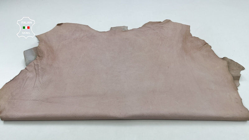 NATURAL LIGHT PINK PEBBLE GRAINY VINTAGE LOOK Soft Lamb leather 8sqf 0.9mm C1019