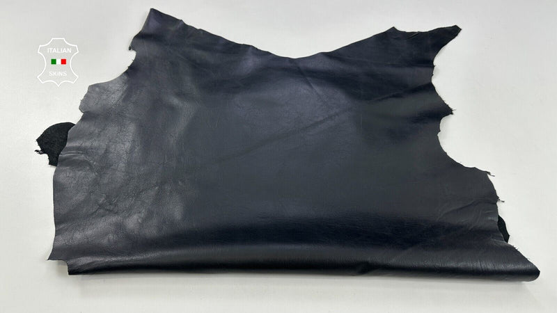 BLACK ROUGH Soft Italian Goatskin Goat leather hide hides skins 5sqf 0.8mm C2244