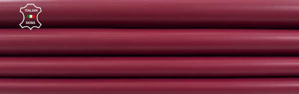 WINE RED BORDEAUX Thick Soft Lambskin STRETCH leather 2 skins 11+sqf 1.2mm C1783