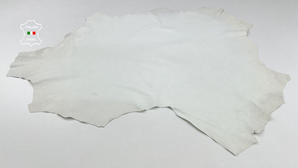 OFF WHITE Thin Soft Italian Lambskin Sheep Lamb leather hides 6sqf 0.5mm #C1963