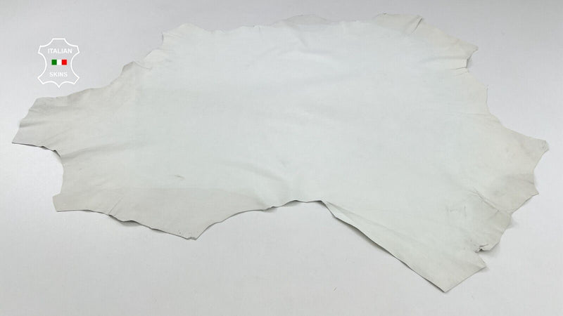 OFF WHITE Thin Soft Italian Lambskin Sheep Lamb leather hides 6sqf 0.5mm #C1963