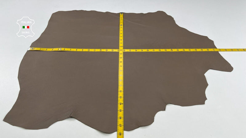 KHAKI BROWN Soft Italian Lambskin Sheep Lamb leather hides 5+sqf 0.8mm #C1976