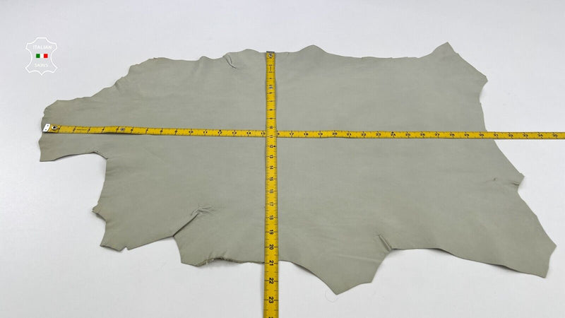 LIGHT KHAKI GREEN Soft Italian Lambskin sheep leather hides 4sqf 0.8mm C669