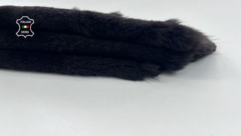 DARK BROWN Short HAIR On sheepskin Shearling Leather fur 15"x26" #C1188