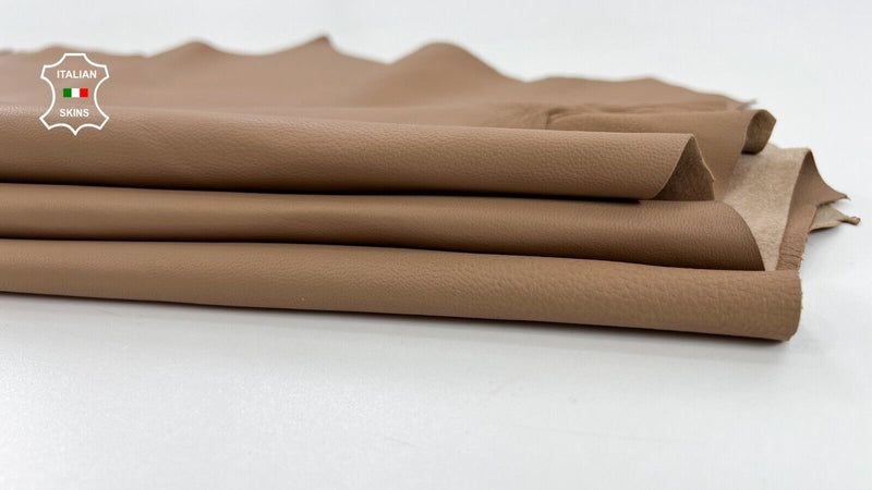 DARK NUDE Thin Soft Italian Lambskin sheep leather hides skins 7sqf 0.6mm C665