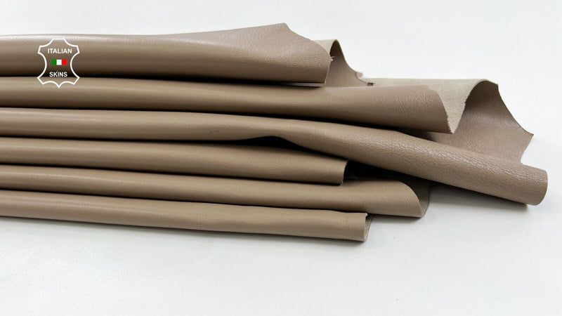 BEIGE Soft Italian Lambskin Sheep Lamb leather hides 2 skins 11sqf 0.8mm #C1101