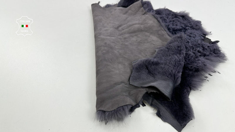 OLD MAUVE Soft Italian sheepskin Hair on fur Leather Lamb hides 18"x24" #C2720