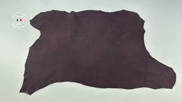 EGGPLANT DARK PURPLE Thin Soft Italian Lambskin leather hides 5sqf 0.6mm #C2165