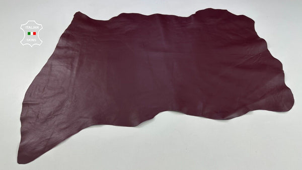 WINE BORDEAUX CRINKLED Italian Goatskin Goat leather hides 5+sqf 0.8mm #C2278