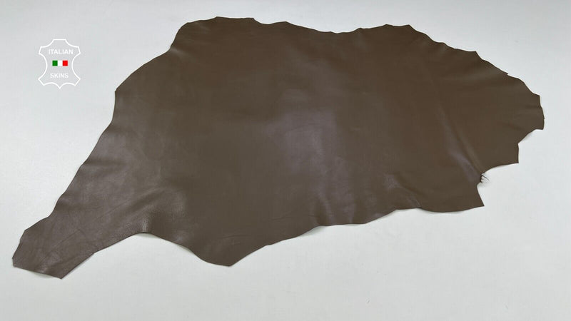 OLIVE BROWN Thin Soft Italian Lambskin Sheep Lamb leather hides 6sqf 0.6mm C1980