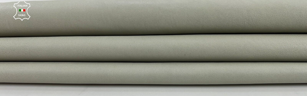 LIGHT KHAKI GREEN Soft Italian Lambskin sheep leather hides 4sqf 0.8mm C669