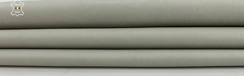 LIGHT KHAKI GREEN Soft Italian Lambskin sheep leather hides 4sqf 0.8mm C669