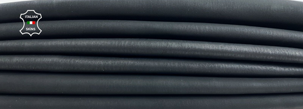 CHARCOAL BLACK NUBUCK Thick Italian Goatskin leather  3 skins 13+sqf 1.2mm C1794