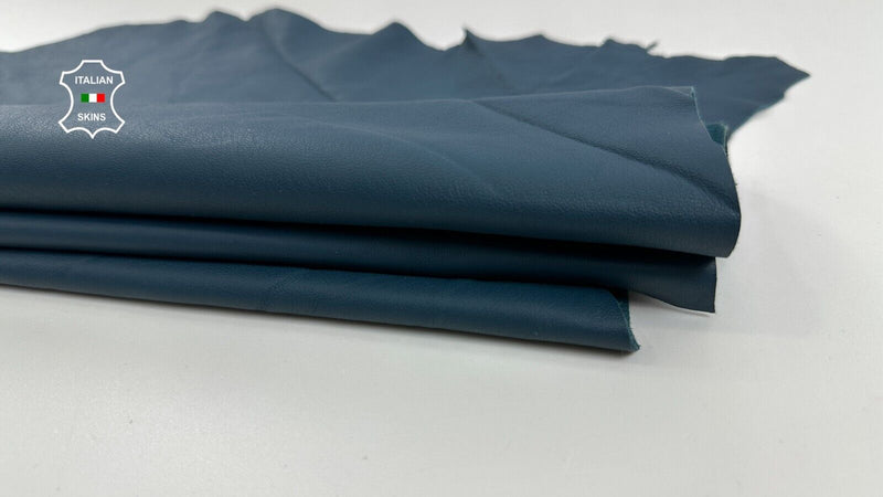 TEAL BLUE Soft Italian Lambskin Sheep Lamb leather hides skins 4sqf 1.0mm #C3008