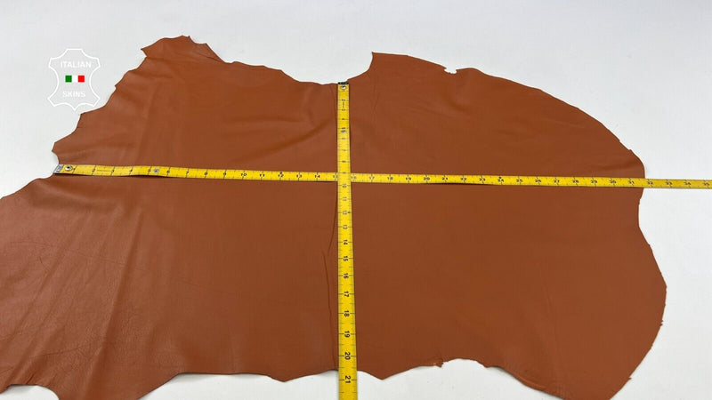 TAN BROWN Thin Soft Italian Lambskin Sheep leather 6sqf 0.5mm #C1936