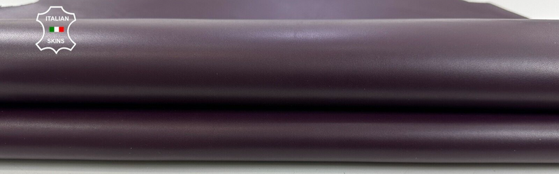 EGGPLANT PURPLE SMOOTH Strong Italian Goatskin Goat leather 4sqf 0.9mm #C2738