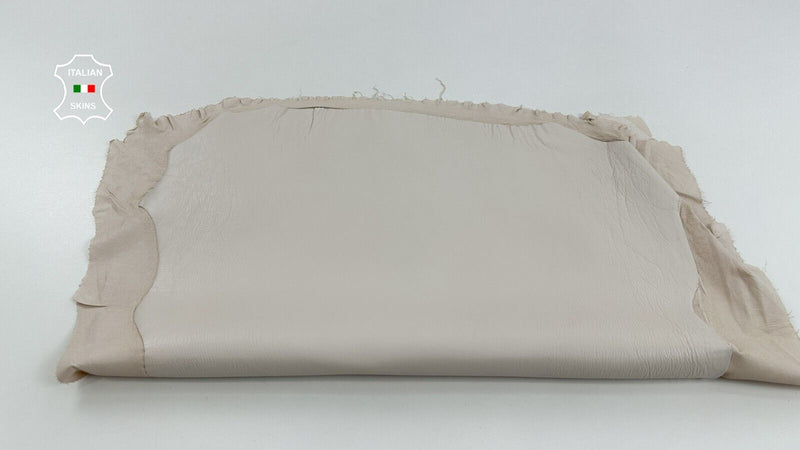 CREAM Soft STRETCH Backed Lambskin Sheep leather hides skins 4+sqf 1.0mm #C2812