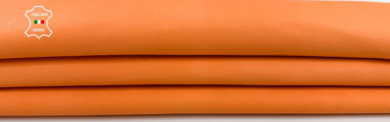 NATURAL ORANGE NAKED Thick Italian Goatskin Goat leather hides 5sqf 1.1mm #C2295