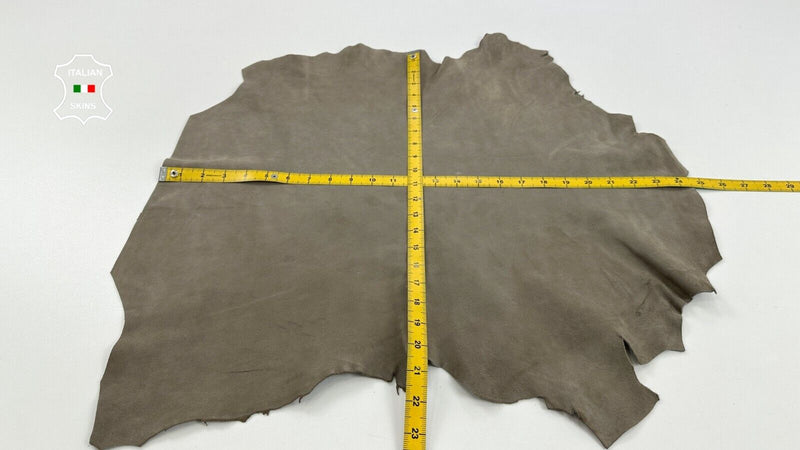 WALNUT BROWN Thick Soft Italian Goatskin leather hides skins 3+sqf 1.1mm #C2755