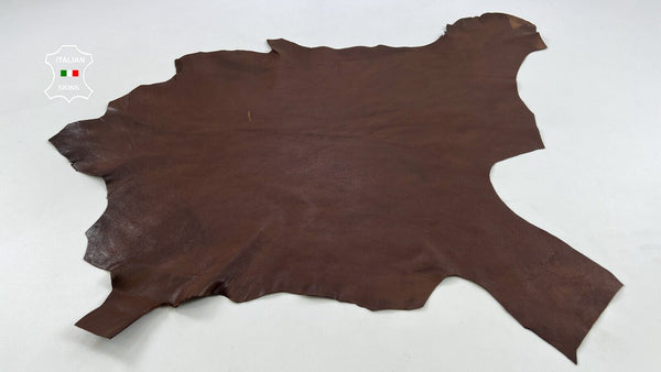 BROWN ROUGH Thick Soft Italian Goatskin Goat leather hides  5sqf 1.2mm #C1602