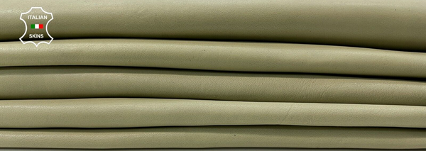 KHAKI Soft Italian Lambskin leather hides Bookbinding 3 skins 18+sqf 1.0mm C408