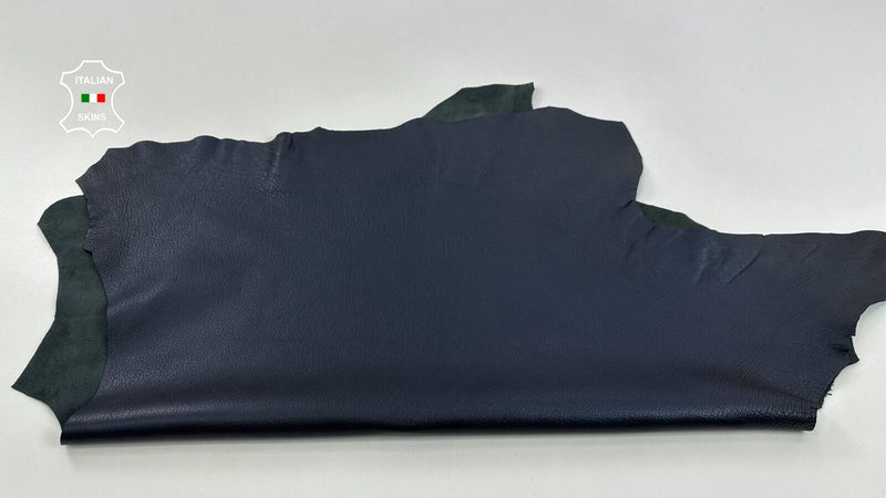 OCEAN DARK BLUE PEARLIZED GRAINY Thick Soft Lambskin leather 5sqf 1.2mm C2691