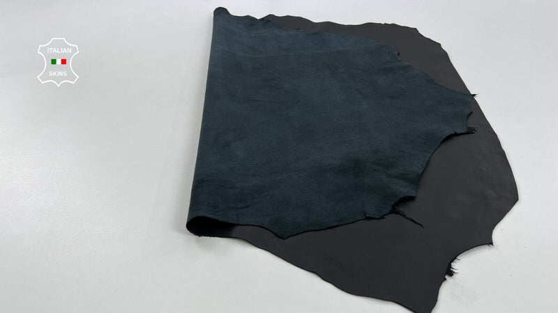 BLACK Thick Soft Italian Lambskin leather hides Bookbinding 7sqf 1.1mm #C1255