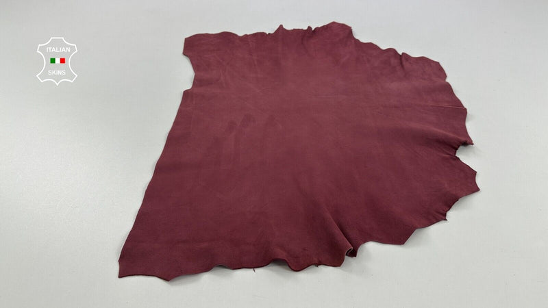 OLD WINE SUEDE Thick Soft Italian Goatskin leather hides skins 3sqf 1.2mm #C2753