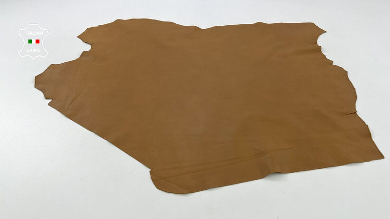 LIGHT BROWN Thin Soft Italian Lambskin sheep leather hides skins 5sqf 0.6mm C667