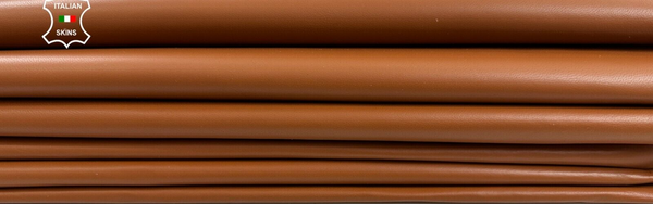 TAN MEDIUM BROWN Soft Italian Lambskin Sheep leather 3 skins  20sqf 0.7mm C3000