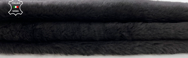 PETROL TAUPE SHORT Soft Hair On sheepskin shearling fur leather 17"X27" #C544