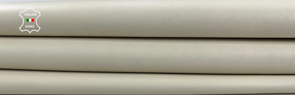 IVORY Thick Italian Goatskin Goat leather Bookbinding hides 6+sqf 1.1mm #C1727