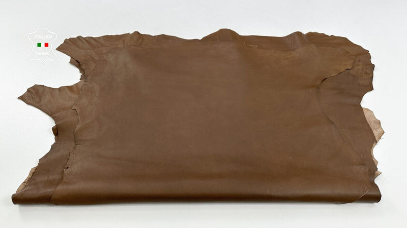 OAK BROWN Thin Soft Italian Lambskin Sheep leather 4 skins 16sqf 0.6mm #C2160