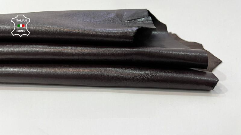 CHOCOLATE BROWN Soft Italian Lambskin leather hides Bookbinding 5sqf 0.8mm C245