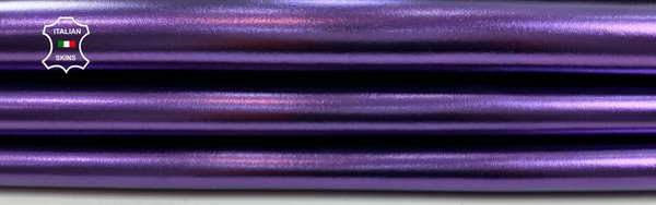 METALLIC PURPLE Thin Soft Lambskin Sheep Lamb leather hide skin 5sqf 0.6mm C2158