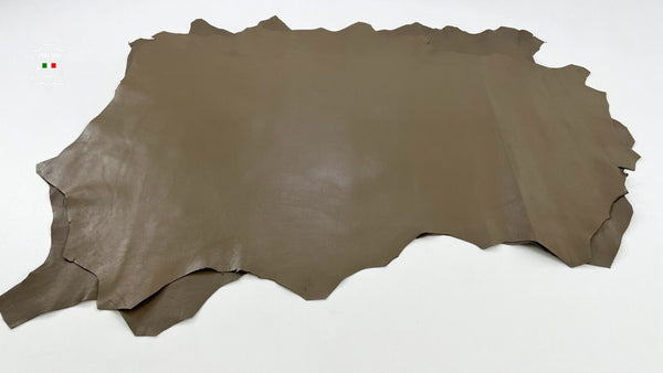 FAWN BROWN Soft Italian Lambskin sheep leather hides 2 skins 12+sqf 0.8mm C670