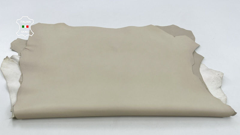 BEIGE Thick Soft Italian Lambskin Sheep leather hides 2 skins 12sqf 1.1mm #C888